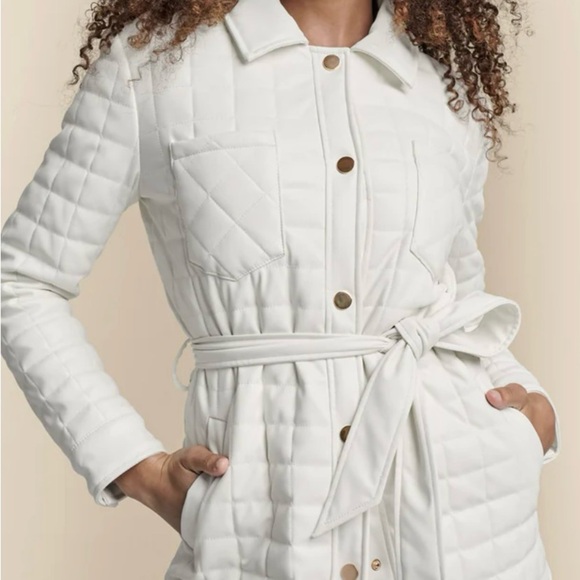 NEW! Chic & Minimalist Faux-Leather “Shacket” - Effortlessly Cool - NWOT - Picture 2 of 4